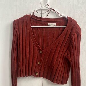 Cropped Ribbed Sweater